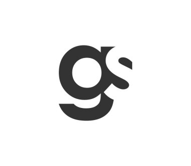 GS yaratıcı geometrik başlangıç tabanlı modern ve minimal logo. G harfi modaya uygun yazı tipleri. Evrensel profesyonel zarif tekno vektör tasarımı.