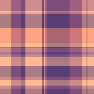 Kolaj arka plan tekstil dokusu, hippi tartan vektörü pürüzsüz. Akış kumaşı deseni kırmızı ve pastel renk paleti ile ekoseli kontrol.