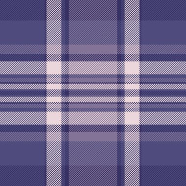 Klasik ekose desenli mavi bej renkli. Moda, iç tasarım veya dijital projeler için tekstil arka planı. Sıcaklık ve derinlik ekler.