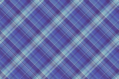 Kalın doku vektör arka planı, Sevgililer Günü ekose kumaşı. Tasarımcı kumaş desen denetimi mavi ve çivit renk paletinde kusursuz.