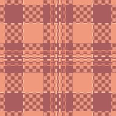 Seksi desensiz ekose kumaş, maharetli vektör kumaş. Kırmızı ve turuncu renk paletinde ünlü desen geçmiş kontrolü.