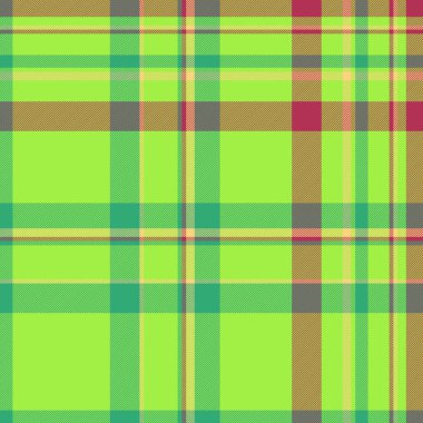 Arka plan dikişsiz kumaş, kış dokusu vektör ekoseli. Müşteri tartan desen yeşil ve nane rengi palet tekstil kontrol.
