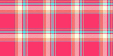 Ekose desenli kumaş, üstüste bindirilmiş kontrolsüz vektör. Kırmızı ve açık sarı renk paletinde mikro tartan kumaş arkaplan deseni.