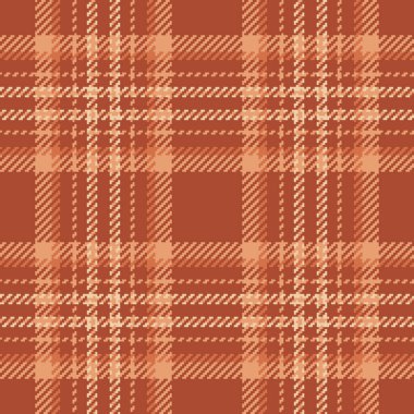 Sıcak, rahat ekose desenli toprak tonlarında. Özgeçmiş, tekstil, grafik tasarım, sonbahar modası veya sonbahar temaları için ideal. Kırsal, zamansız bir doku..