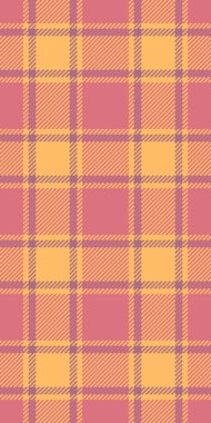 Süslü kumaşsız tartan, ev yapımı kumaş ekose kumaş. Turuncu ve kırmızı renk paletinde gençlik vektör arkaplan denetimi.