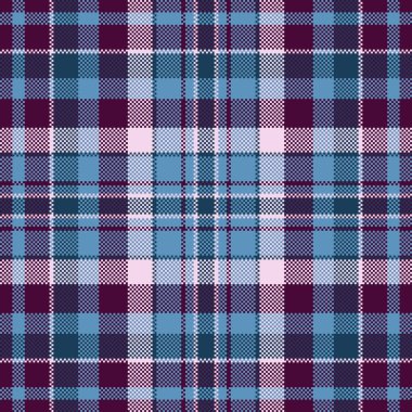 Dikensiz ekose desenler çiziyor, okula geri dönüyor kumaş arkaplan tartanı. Yeni yıl tekstil vektör dokusunu siyan ve koyu renk paletinde kontrol et.