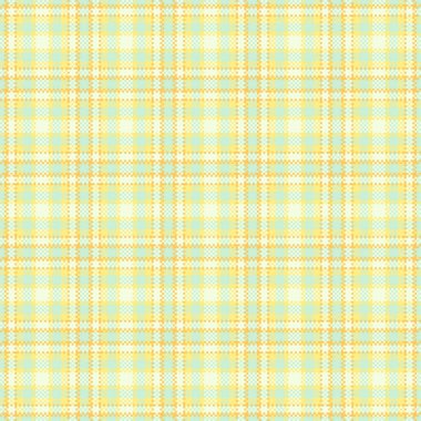 Doku vektör ekoseli, iç kumaş arka plan tekstili. Açık ve sarı renk paletinde kusursuz akış şablonu tartını kontrol et.