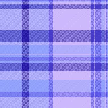 Yaratıcı ekose kumaş deseni, Checker vektör arka plan tekstili. Çivit mavisi ve mavi renk paletindeki tartan dokusunu kusursuz olarak kontrol et.