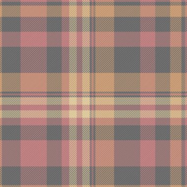 Profesyonel vektör kumaş ekoseli, ambalaj tekstili tartan desenli. Gri ve gri renk paletinde giysi dokusu kontrolü kusursuz.