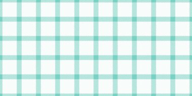 Geliştirme kontrol şablonu kumaş, şık tekstil vektör tartan. Mavi ve naneli krem rengi paletindeki yeteneksiz ekoseli arkaplan dokusu.