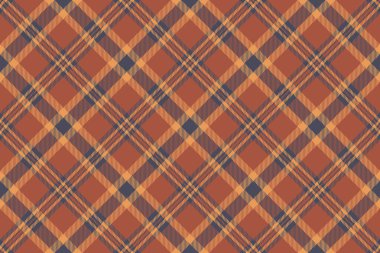 Gömlek kumaş desenli ekose, moda tartan desenli. Kırmızı ve pastel renk paletinde pürüzlü kumaş dikişsiz vektör arkaplanı.