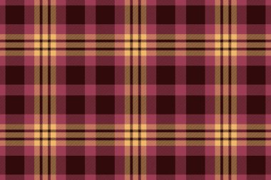 Kumaş arkaplanı, saf tekstil deseni çiziliyor. Koyu ve kırmızı renk paletinde basitlik ekose vektör dokusu.