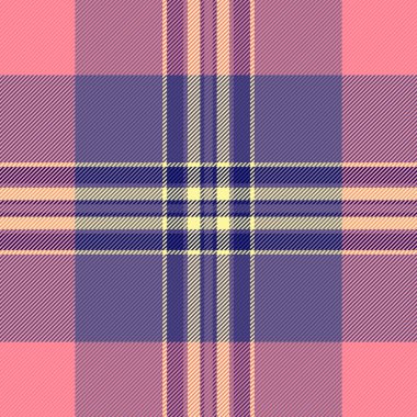 Düzenli arka plan dikişsiz ekose, yay dokusu kumaş taşıyıcısı. Kırmızı ve çivit renk paleti ile tartan desenli ev denetimi.