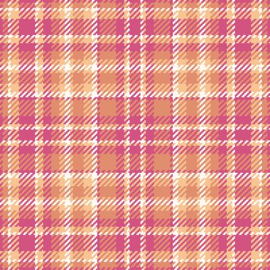 Zarif pembe ve şeftali desenli kumaş. Detaylı kumaş dokuması içeriyor. Bu canlı, pürüzsüz ekose tasarım moda tekstili, rahat ev dekorasyonu ve yaratıcı dijital projeler için mükemmeldir..