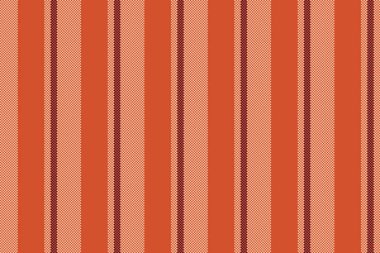 Güzel vektör tekstil deseni, çok renkli dikey dikişsiz kumaş. Dizgi çizgisi arkaplan çizgisi dokusu kırmızı ve turuncu renk paleti ile.