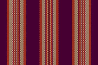 Eski çizgili, dikişsiz, ağ arkaplan desenli kumaş. Koyu ve sarı renk paletinde vektör dikey dokusu.