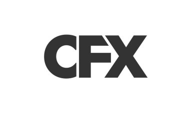 CFX logo tasarım şablonu güçlü ve modern kalın metin ile. Basit ve minimal tipografi içeren ilk tabanlı vektör logosu. Modayı takip eden şirket kimliği markalar için ideal..