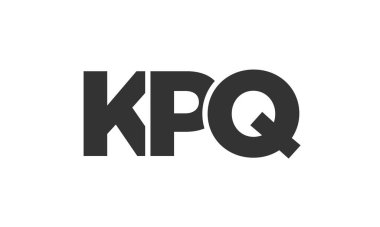KPQ logo tasarım şablonu güçlü ve modern kalın metin ile. Basit ve minimal tipografi içeren ilk tabanlı vektör logosu. Modayı takip eden şirket kimliği markalar için ideal..