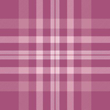 Türk tekstil arkaplan kumaşı, motif doku modeli vektörü. Sert tartan ekoseli, pembeli ve açık renk paletinde kusursuz..
