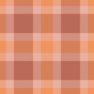 Lüks, pürüzsüz desenli tartan, boş vektör kontrol kumaşı. 1950 'lerin ekose desenli arka plan tekstil kırmızı ve açık renk paleti.