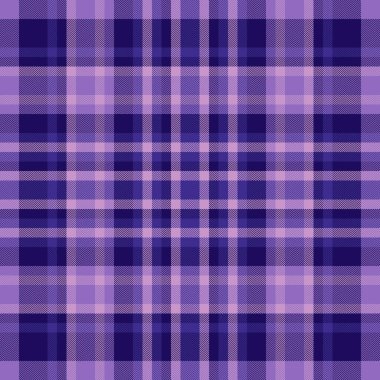 Menekşe tonlarında uyumlu ekoseli desen, arka plan, tekstil veya tasarım projeleri için ideal. Rahat ve rahat bir zarafet hissi yaratır..