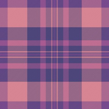 Ufuk desenli ekose kumaş, mevsim desenli tartan kumaş. Seksi tekstil vektör arkaplanı kırmızı ve çivit renk paletinde pürüzsüz.