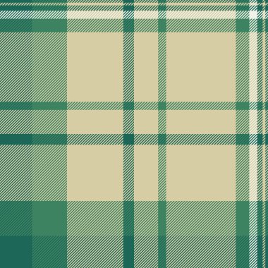 1960 'ların tekstil kumaşlı ekose kumaşı, kusursuz vektör. Işık ve nane rengi paletinde endüstri kontrol motifi arkaplan dokusu.