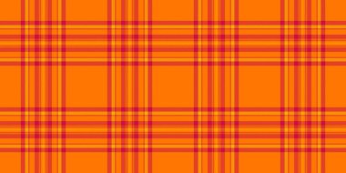 Amerikan ekose vektörü, papatyasız tekstil geçmişi. Eski desen tartan deseni parlak ve kırmızı renk paletinde.