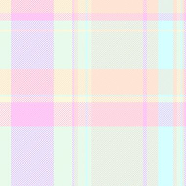 Hippi desenli tartan ekose, karmaşık kontrol vektörü pürüzsüz. Basitlik tekstil arkaplan deseni ışık ve bej renk paletinde kumaştır.