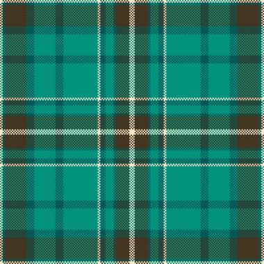 İndirimli doku vektör şablonu, kapsama alanı temiz. Sabit tekstil kumaş ekoseli mavi ve koyu renk paleti.