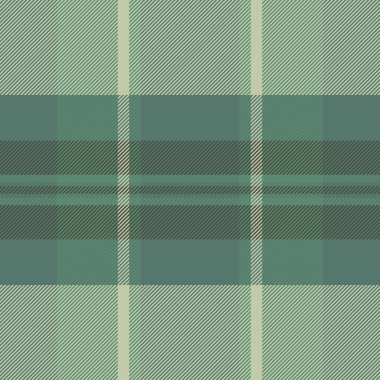 Çeşitli desenli tartan tekstil, yatak kontrolü ekose vektörü. Erkek arkaplan dokusu pastel ve yeşil renk paletinde pürüzsüz.