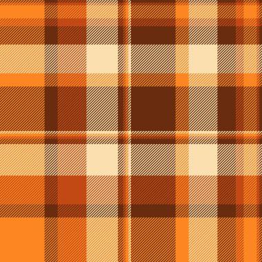 Hint arka plan ekose desenli, yoğun tekstil kumaşlı, pürüzsüz. Yaratıcılık dokusu turuncu ve buğday rengi paletinde vektör tartanı kontrol et.