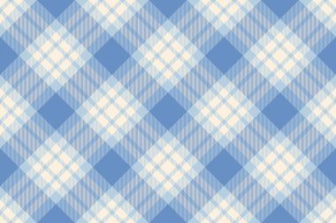 Peçete vektör ekose doku, katlanmamış kumaş deseni. Açık ve mavi renk paletinde iç arkaplan tekstil denetimi.