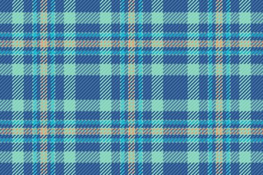 Kelt ekose vektörü pürüzsüz, ayak kumaşı desenli arka plan. Mavi ve gök mavisi renk paleti ile tekstil tartan denetimi.