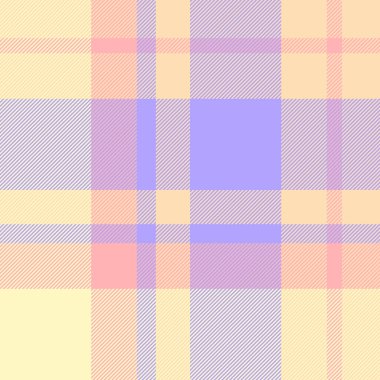 Ekose kumaş taşıyıcısı, halı dokusu tekstili. Işık ve şeftali rengi palette kavramsal desensiz arkaplan kumaşı.