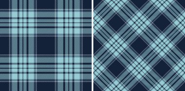 İki kusursuz ekose desenli tasarım. Tekstil, moda, arka plan ve tasarım projeleri için zarif, şık ve çok yönlü..