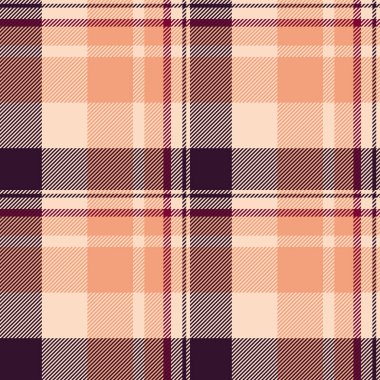 Ekose desenli tartan, müşterisiz kumaş taşıyıcısı. Işık ve turuncu renk paletinde lüks desenli tekstil arka plan kontrolü.