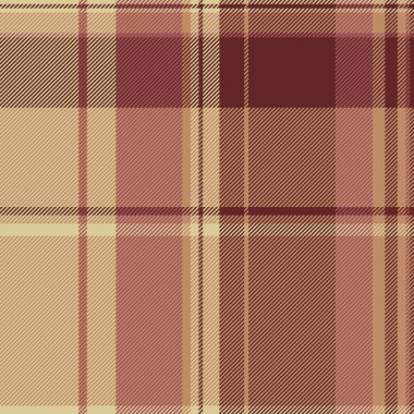 İspanyol tekstil dokusu, felç deseni ekose kumaş. Kırmızı ve turuncu renk paletinde çoklu arkaplan dikişsiz vektör tartanı.