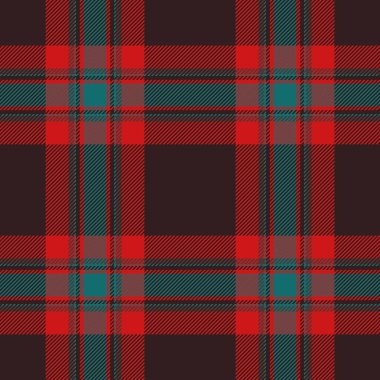 Kalıplı vektör ekoseli, doğulu tartan pürüzsüz bir kontrol seçin. Yaz tekstil arkaplan dokusu kırmızı ve koyu renk paletinde.