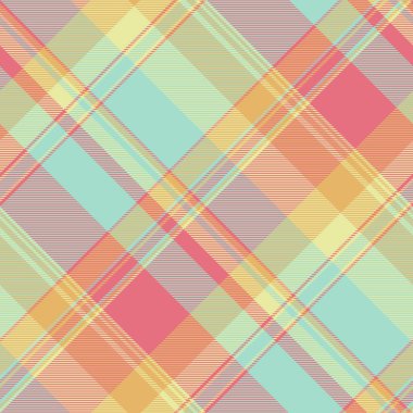 Mevcut vektörsüz desen, düzenlenebilir doku kontrolü ekoseli. Saf kumaş arkaplan tekstil ışık ve kırmızı renk paleti.