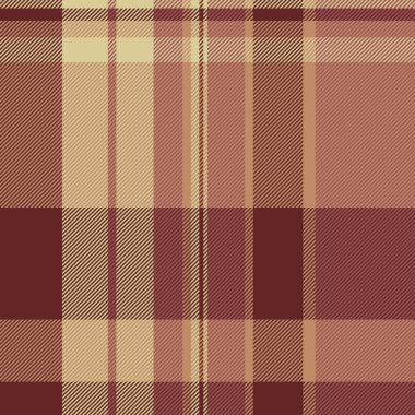 Şirin, kusursuz vektör deseni, geometrik ekose doku arka planı. Kaz ayağı kumaşı kırmızı ve turuncu renk paleti ile tartan dokusunu kontrol et.