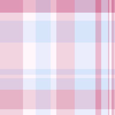 Uk vektör tekstili, karnaval pürüzsüz tartan kontrolü. 1950 'lerin kumaş kumaş deseni ışık ve pastel kar renkleri paletinde.