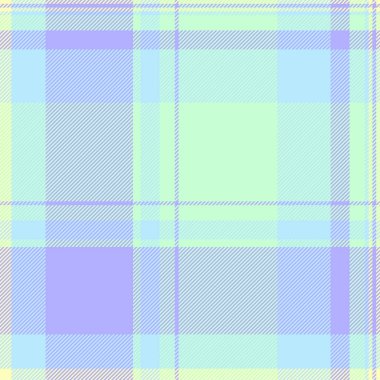 Örtülü, pürüzsüz bir şablon. Kumaş tekstil arka planı. İrlanda ekose tartan vektör deseni ışık ve çivit renk paleti.