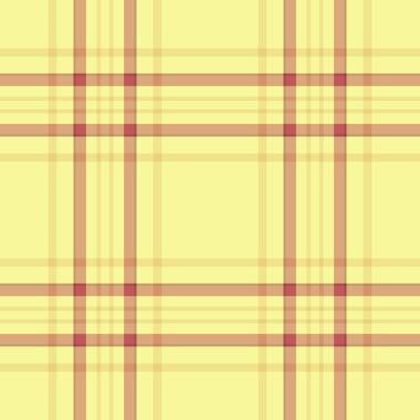 Düz tartan kumaş dokusu, desenli ekose taraması. Oda vektör desensiz kumaş sarı ve turuncu renk paletinde.