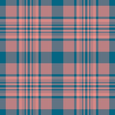 Reklamcı kumaş dokusu, kışın tartan tartan. Pastel ve kırmızı renklerde desensiz ekose kumaş deseni..