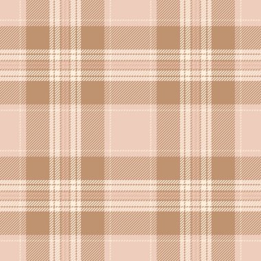 Fibröz kumaş, dikişsiz, ipek kumaş desenli. Açık ve turuncu renk paletinde çok renkli ekose vektör arkaplan kontrolü.