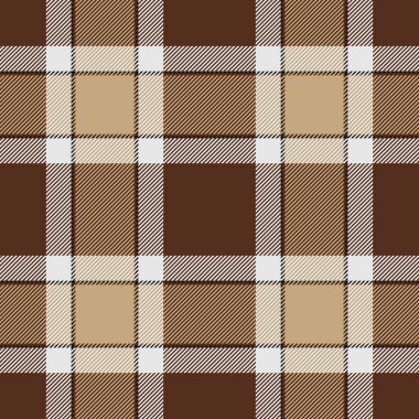 Ekoseli kumaş kumaş, ekose kumaş kumaşı. Fiber şablon vektör arkaplanı turuncu ve saf gümüş renk paleti ile kontrol.