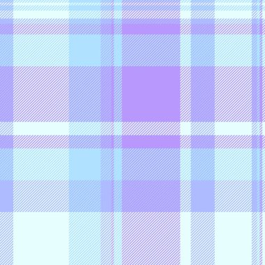 Kare ekose deseni pürüzsüz, stil kontrol vektörü. Pamuk tartan desenli hafif ve çivit mavisi kumaş paleti.