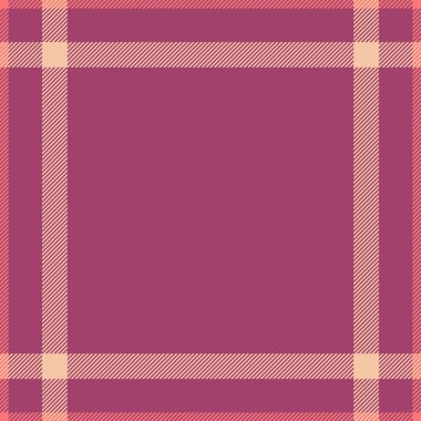 Mobilya tekstil arka plan vektörü, pahalı tartan desenli. Renkli kumaş ekose desen Pembe ve turuncu renk paletinde pürüzsüz.