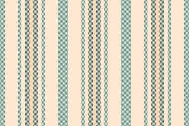 Keten arkaplan, dikişsiz tekstil, pastel desen çizgileri. Beyaz badem ve deniz mavisi renk paleti ile dikey vektör çizgisi süslemesi.